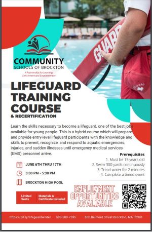 Lifeguard Training Course Flyer